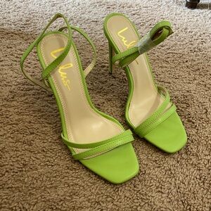 Lulu's Lime Green Strappy Heels